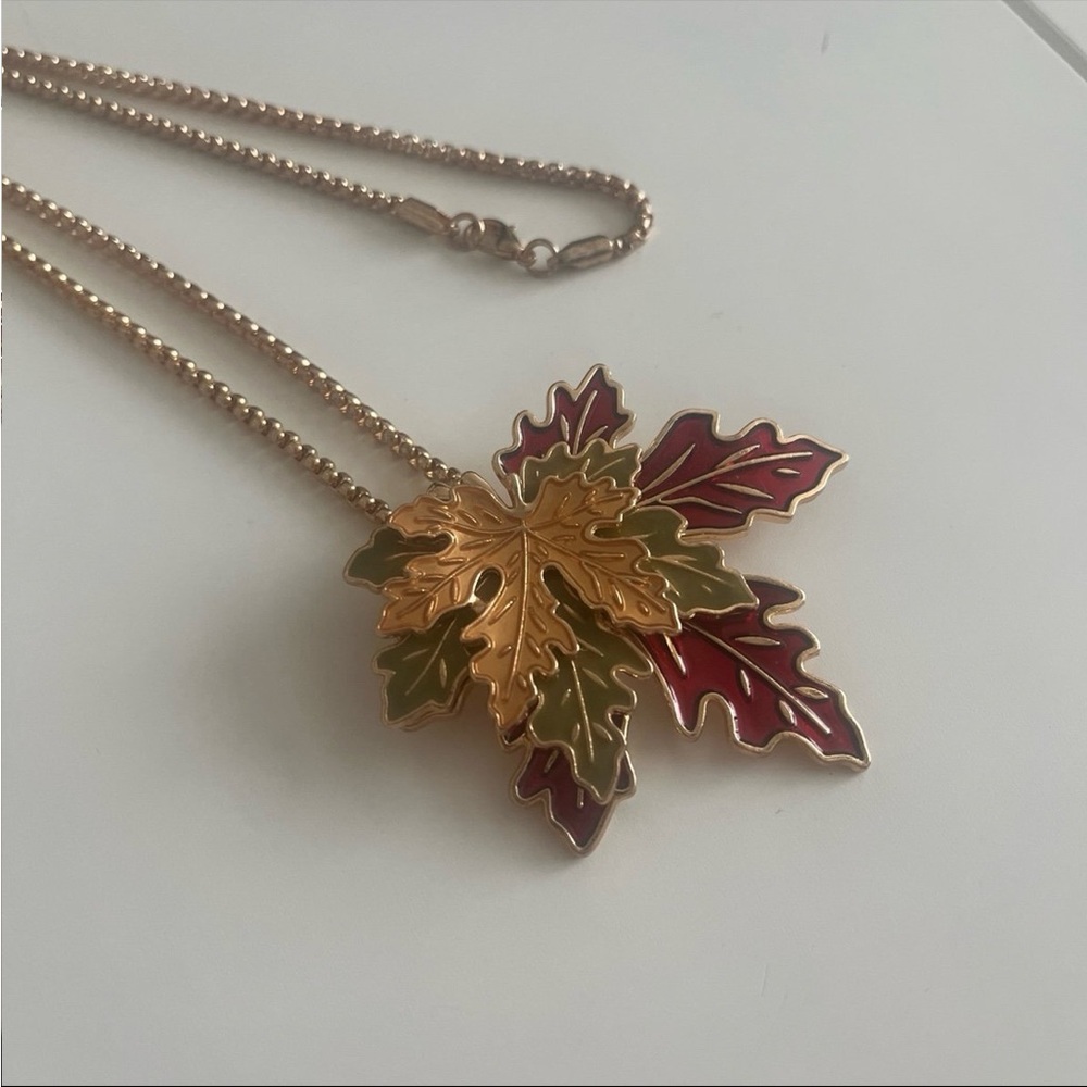 Canadian maple leaf necklace